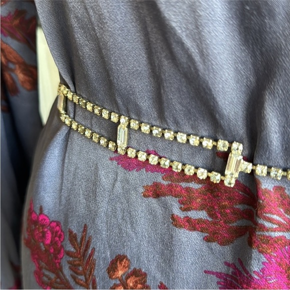 Vintage Mid Century Art deco Rhinestone Belt